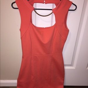 Orange professional dress